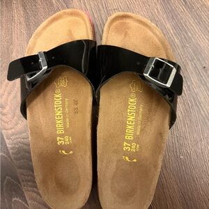 Birkenstock Black Patent Sandals